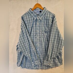 Izod Men's Multicolor Check Long Sleeve Shirt Size 3XL